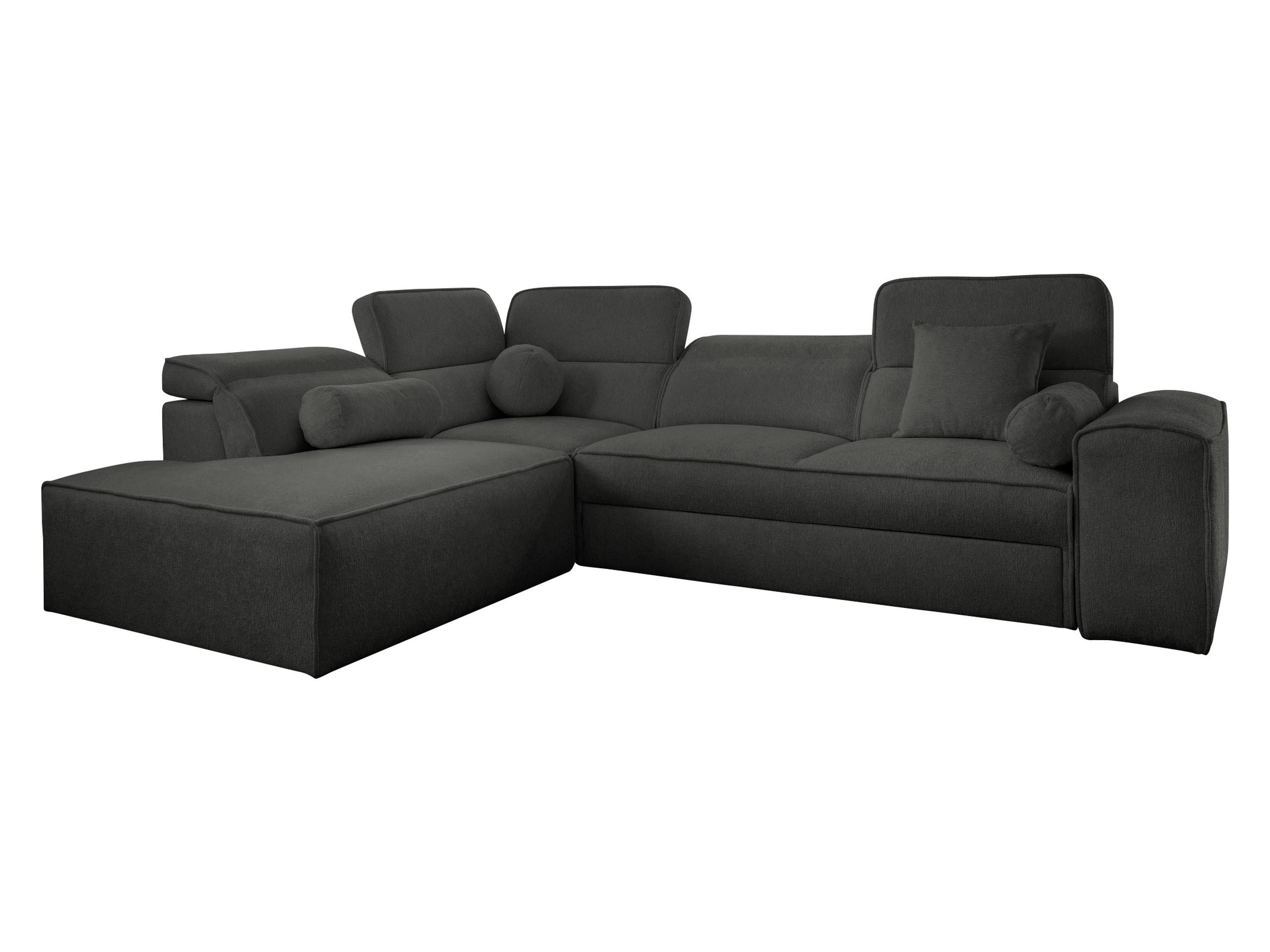 ECKSCHLAFSOFA Viveri VII, Seite: Links - Anthrazit, Holz/Textil (276/214cm) - MIRJAN24