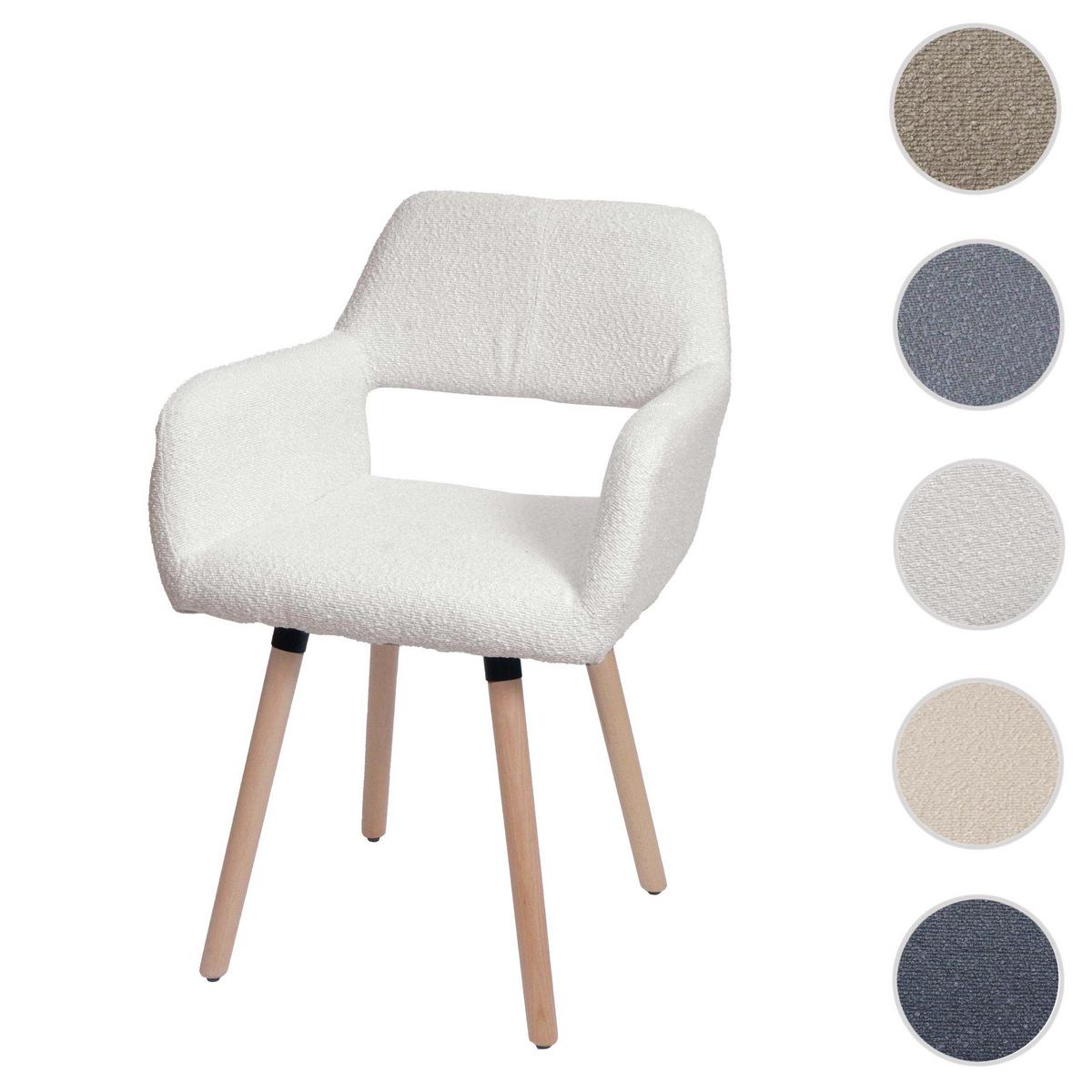 ESSZIMMERSTUHL Cremeweiß - Creme/Weiß, Textil (56/80/53cm) - MCW