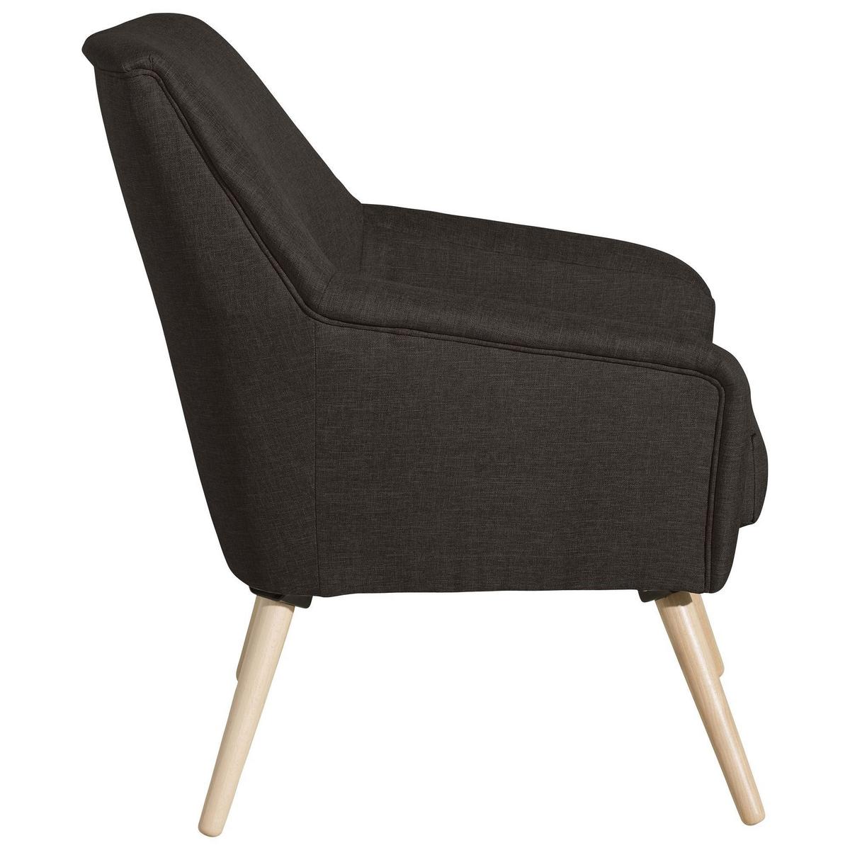 SESSEL Kachka Bezug Flachgewebe Buche natur / schoko - Dunkelbraun, Kunststoff (67/81/71cm) - 58aufmkessel