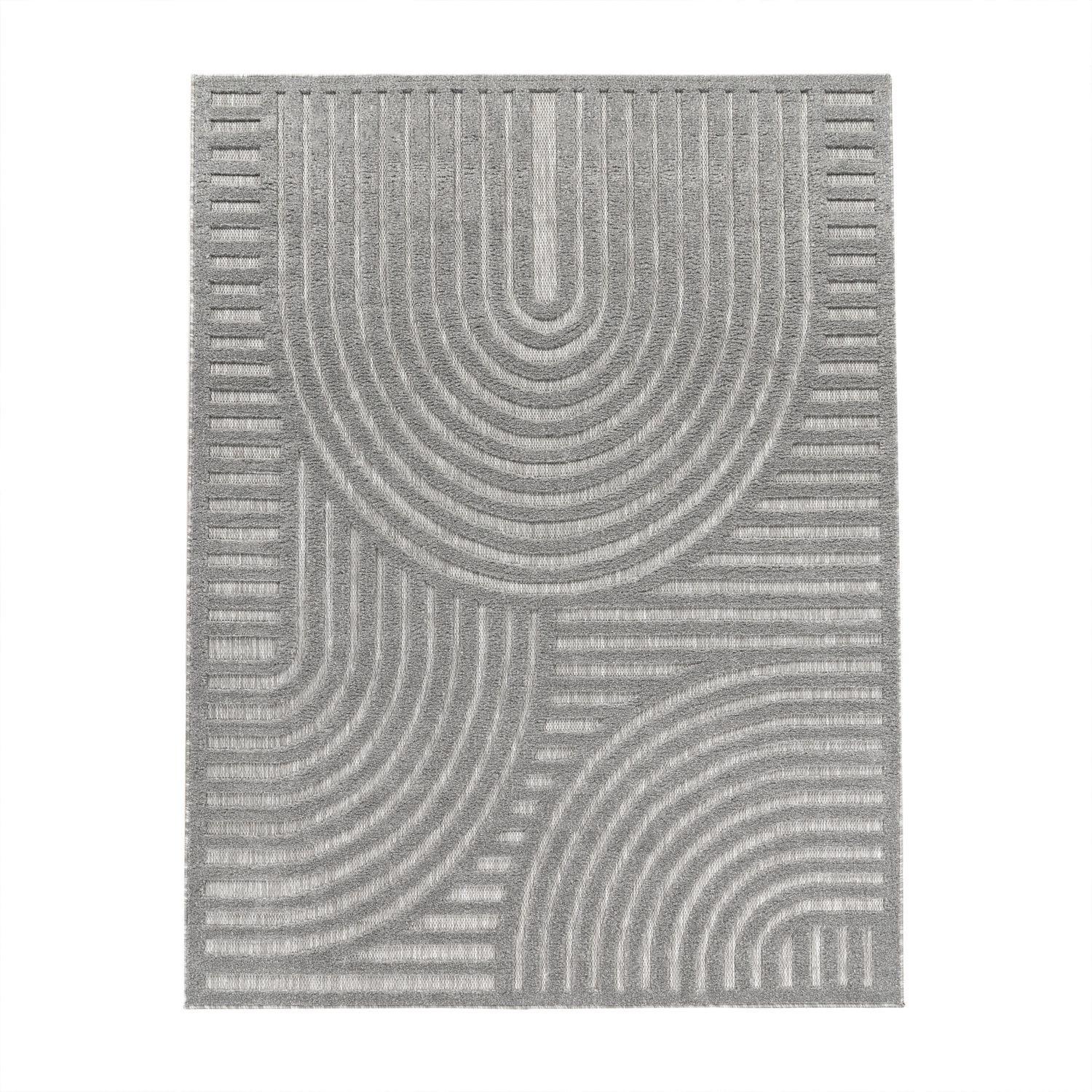 OUTDOORTEPPICH Ethno Grau 80 x 150 cm - Grau, Kunststoff (80/150cm) - TT Home
