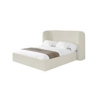 POLSTERBETT mit Bettkasten und Lattenrost, Boxbett ohne Matratze - ESTI 140x200 Creme - Creme, Holzwerkstoff/Textil (140/200cm) - ALTDECOR