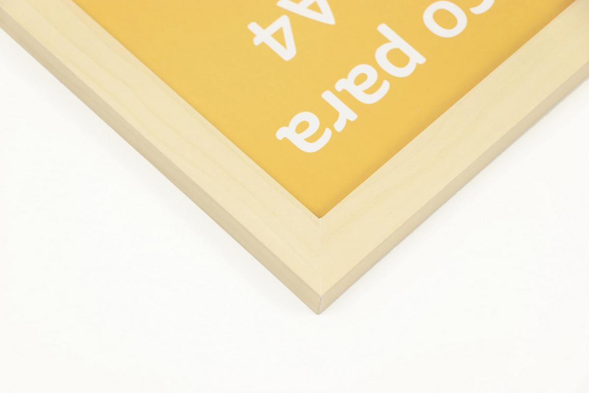 RAHMEN Set mit 12 aus MDF und Acrylglas Schutz und Aussteller für Fotografien, Bilder, Poster, Gemälde, Dekoration für Haus Farbe Hellholz A4 - Beige, Holz (21/3cm) - Nacnic