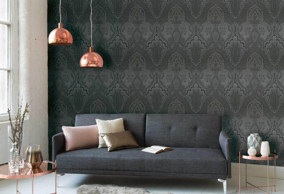 VLIESTAPETE Schwarz 53/1005 cm - Schwarz, Kunststoff/Textil (53/1cm) - KUNSTLOFT