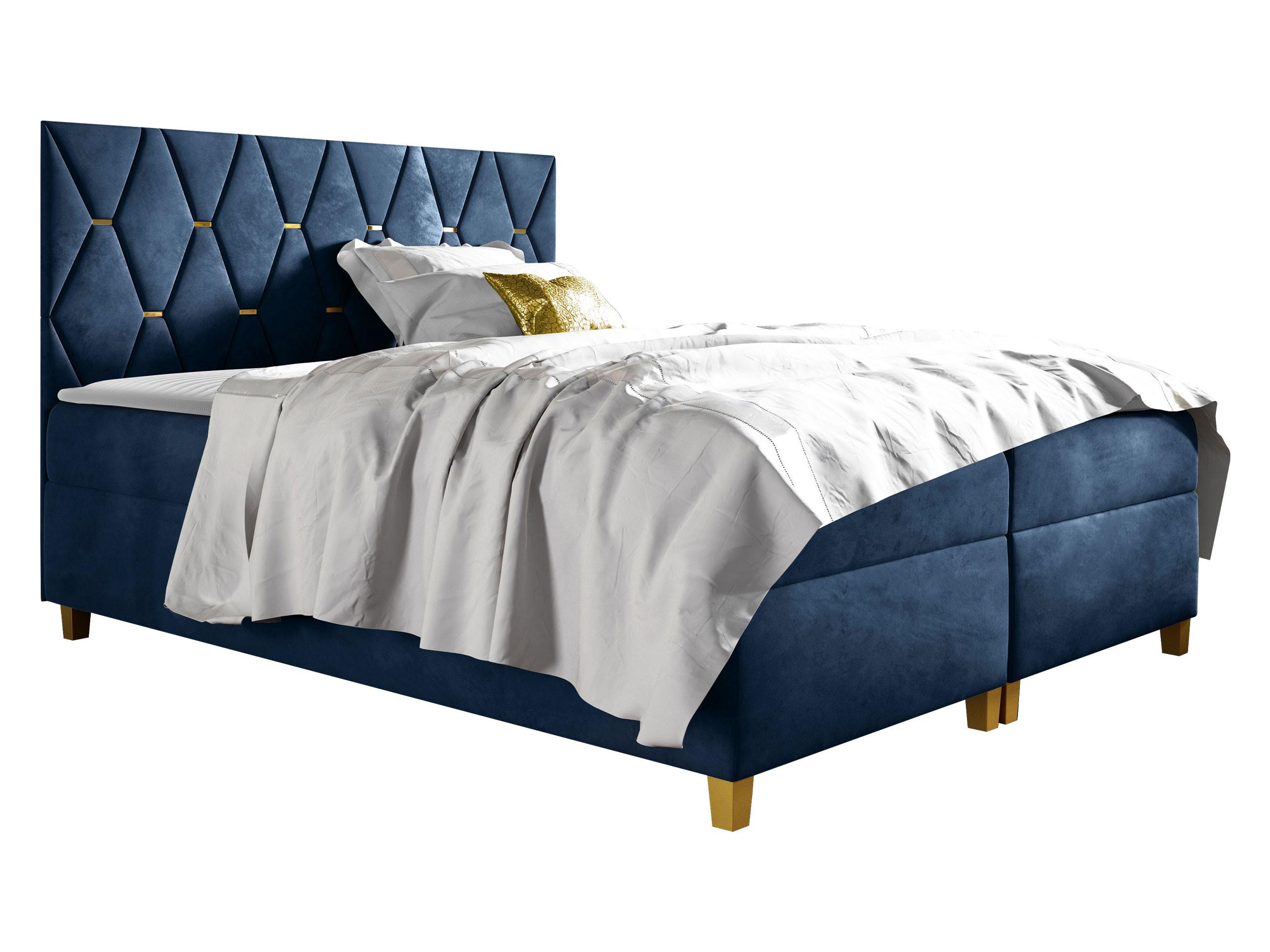 BOXBETT Inez - H3 - Blau, Holz (160/200cm) - MIRJAN24