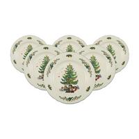 BROTTELLER Marieluise Weihnachten weiß-grün ø 17,1 cm 6er Set - Weiß/Grün, Keramik (17.1cm) - Seltmann Weiden