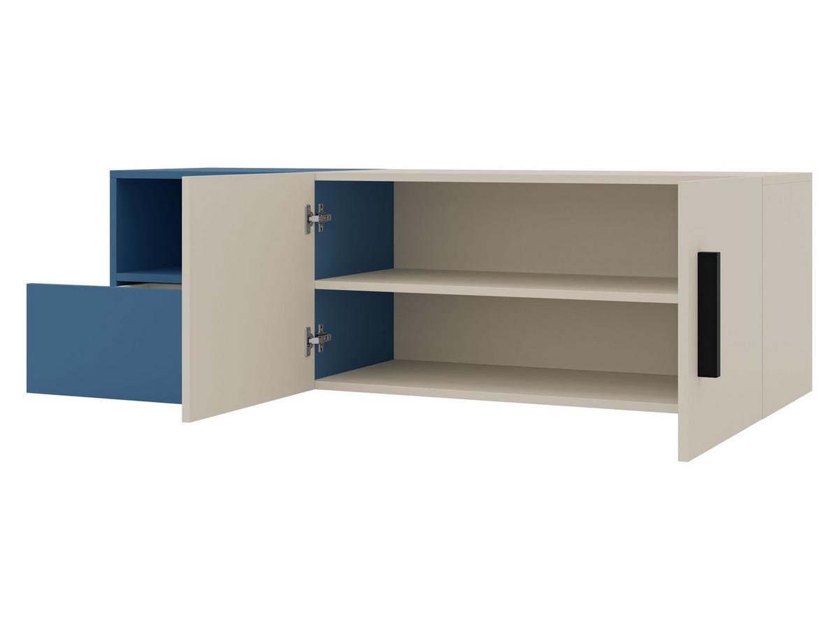 TV-LOWBOARD Lorin 2D1S LO09 - Kaschmir/Rosa, Holzwerkstoff (136/42/40cm) - MIRJAN24