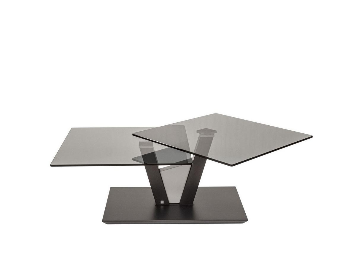 COUCHTISCH Cadance 97x65x43 Wohnzimmertisch Parsolglas/Grau/Anthrazit - Grau, Glas (118/65/43cm) - 58aufmkessel