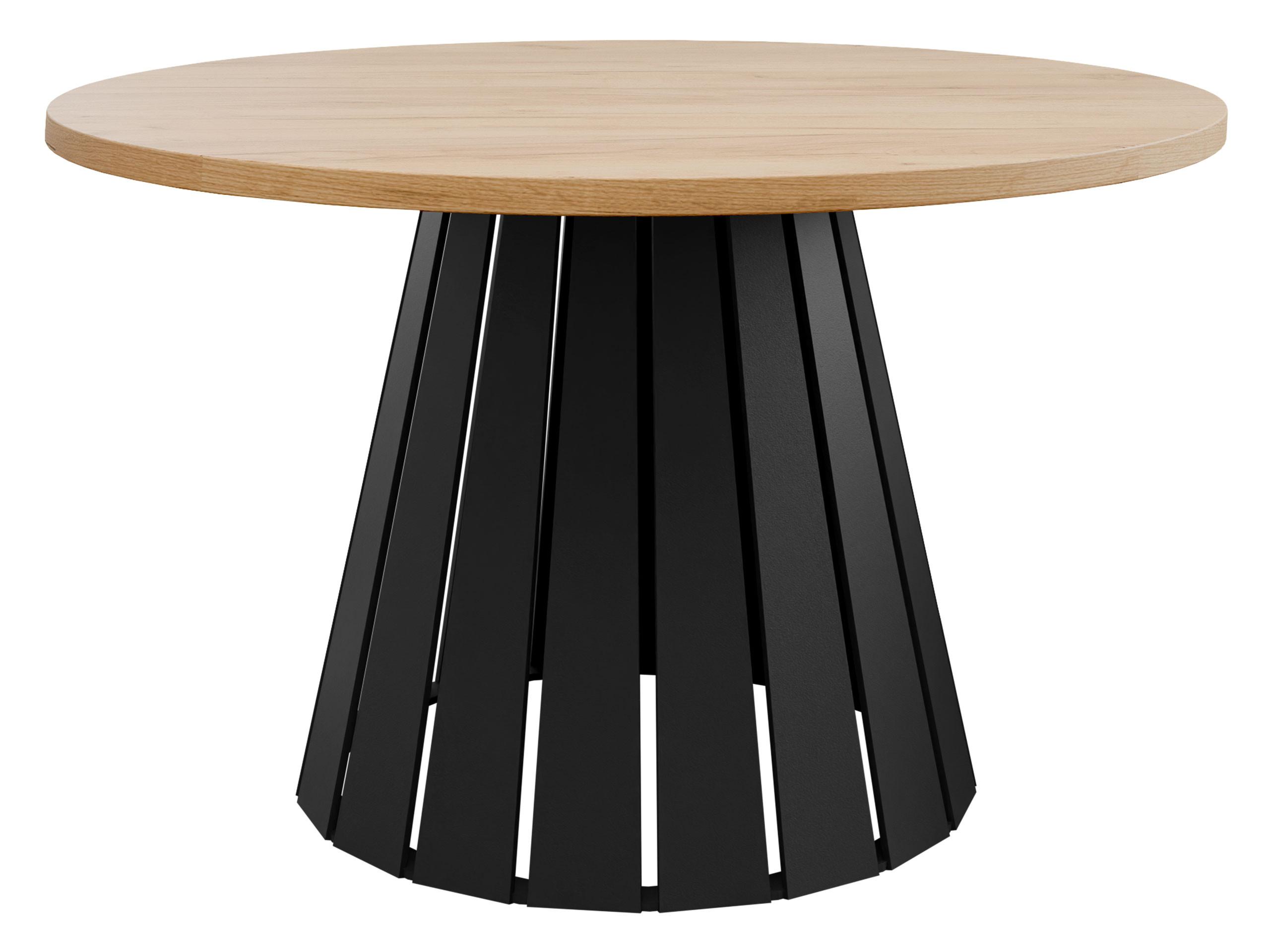COUCHTISCH Circolo - Schwarz/Braun, Holzwerkstoff/Metall (75/75/43cm) - MIRJAN24