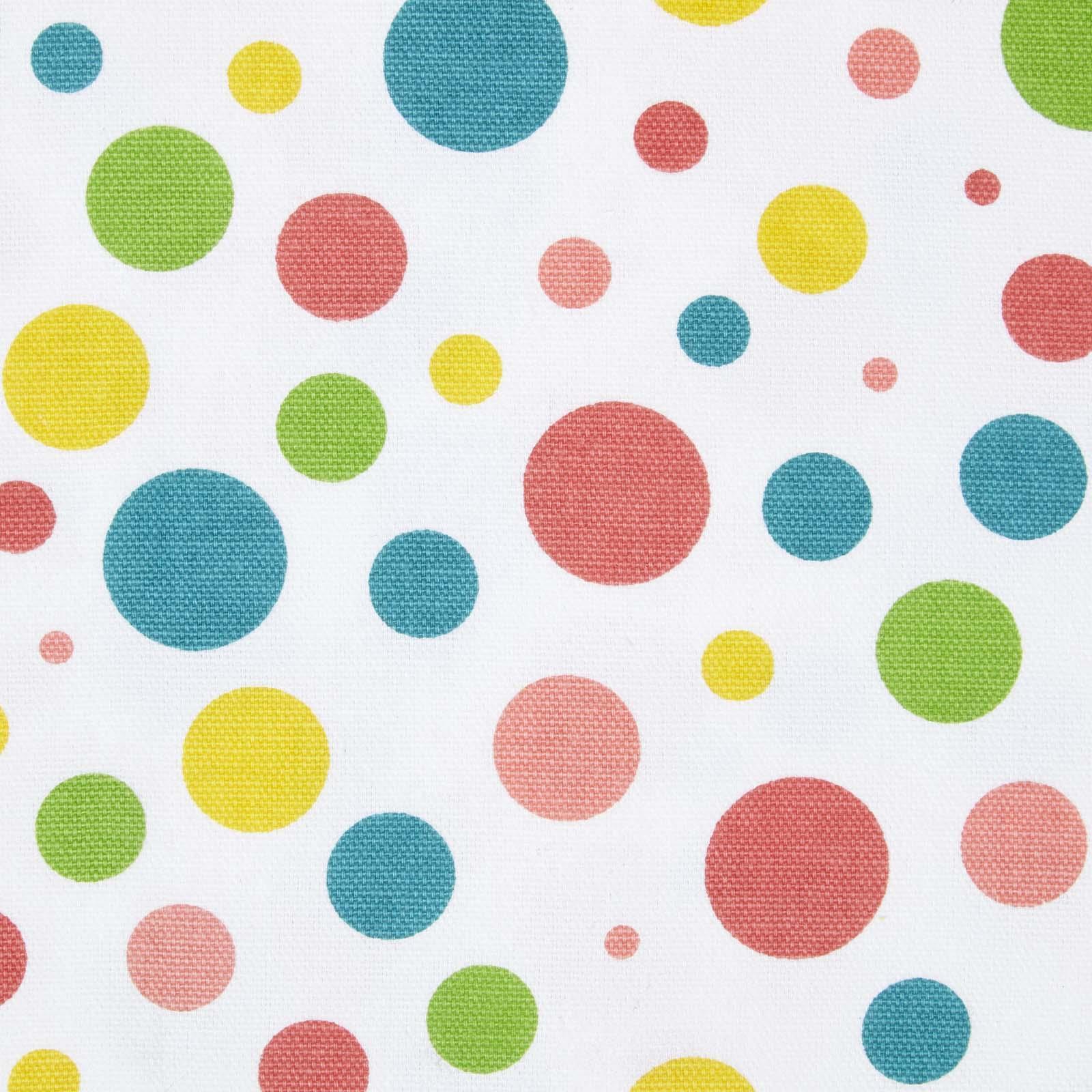 BAUMWOLLSTOFF Meterware Punkte bunt, 150 cm - Multicolor, Textil (150/100cm) - Homescapes
