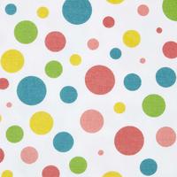BAUMWOLLSTOFF Meterware Punkte bunt, 150 cm - Multicolor, Textil (150/100cm) - Homescapes