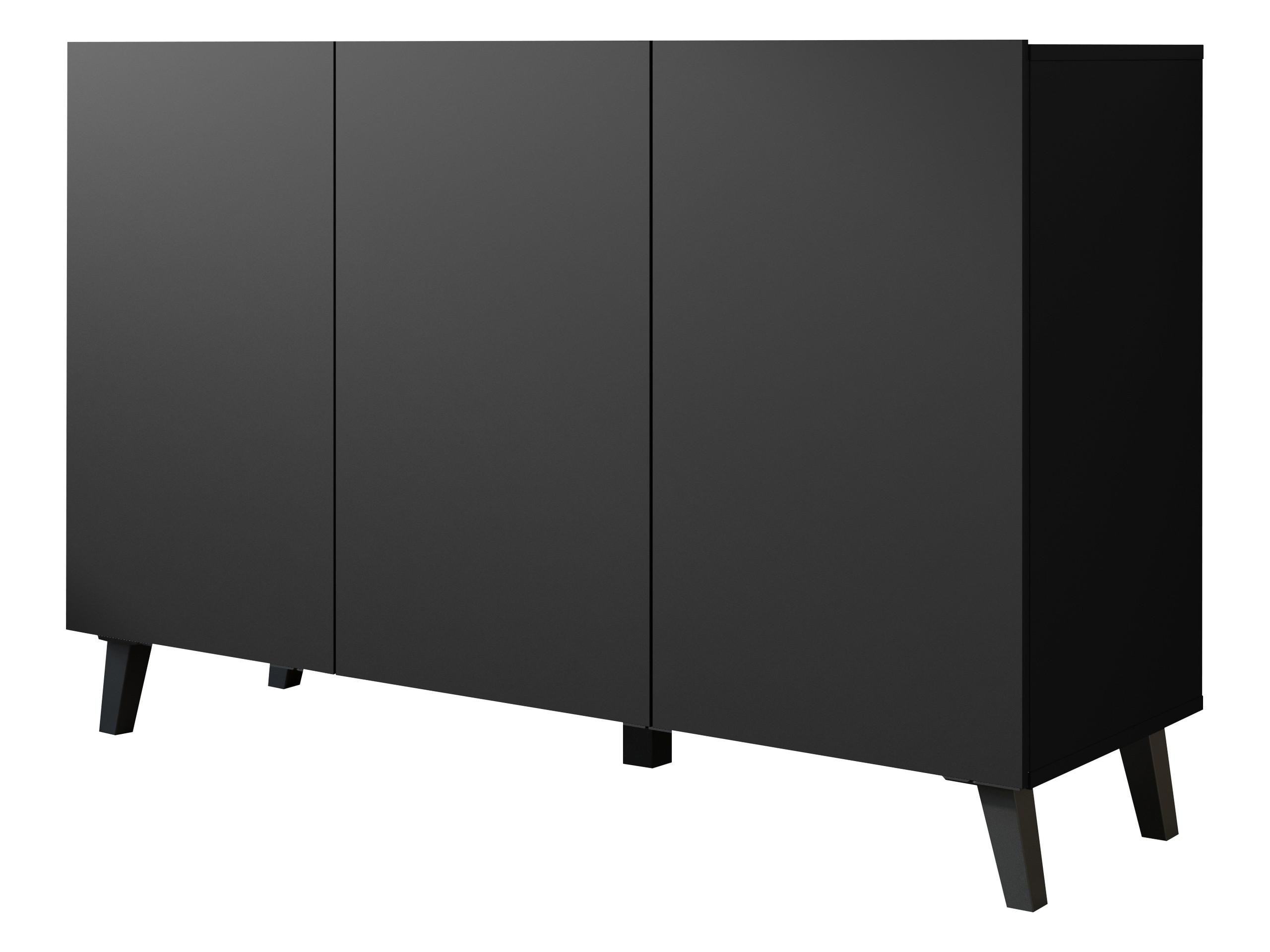 KOMMODE Phuket 120 - Graphitfarben/Schwarz, Holzwerkstoff/Kunststoff (120/76/39cm) - MIRJAN24