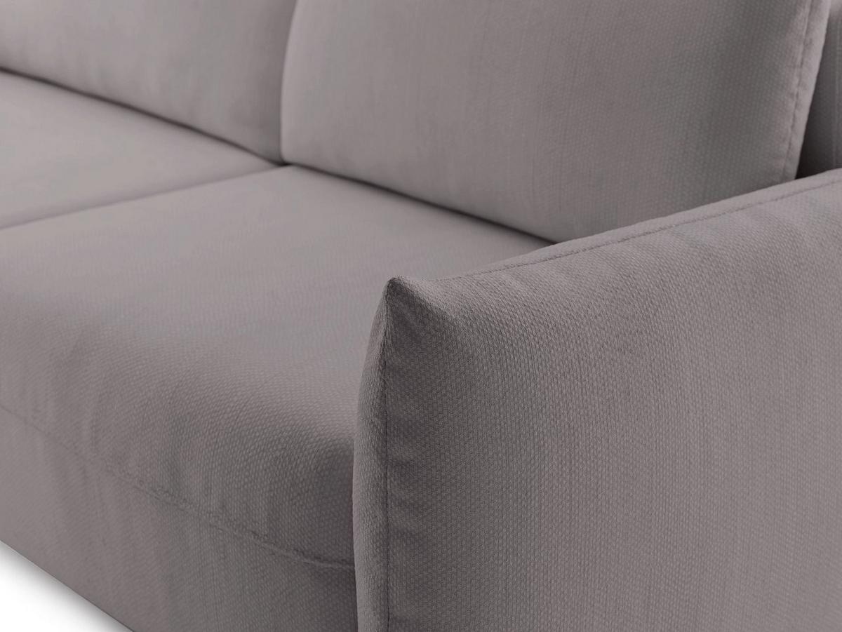 SCHLAFSOFA Theolla Greige - Taupe/Schwarz, Textil/Metall (248/97/111cm) - Selsey