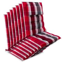 HOCHLEHNER Sun-HL 119x50x8cm Rot-Gestreift (7tlg) - Rot, Textil (50/120cm) - Beautissu 
