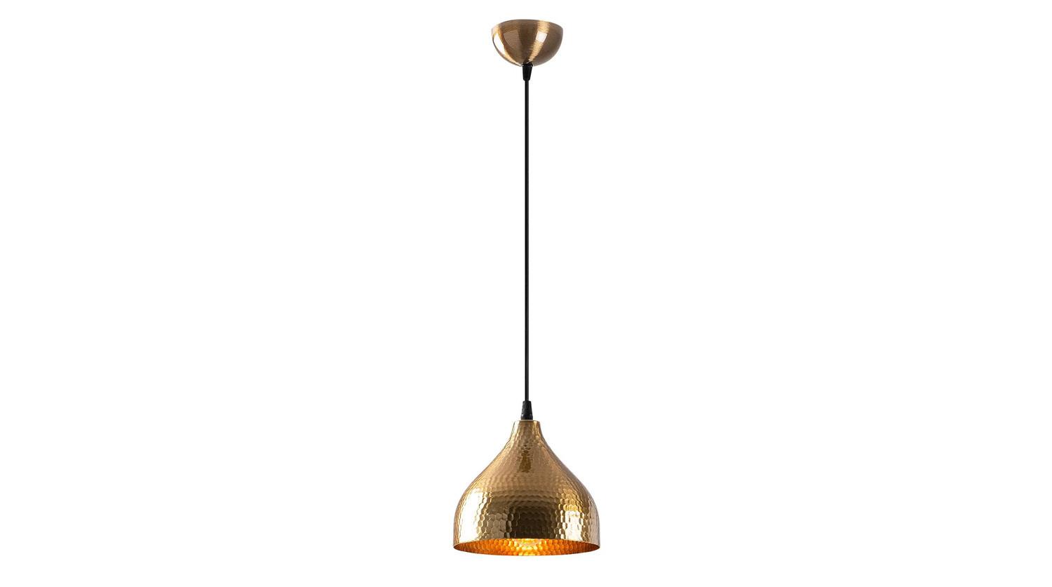 HÄNGELAMPE CORTINA Bronze Metall - Bronzefarben, Metall (18/18/114cm) - KAWOLA