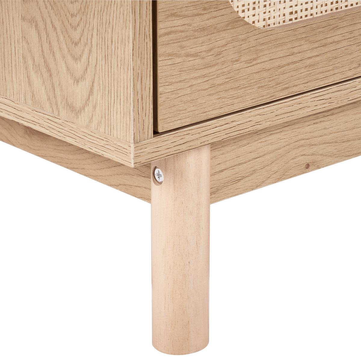 KOMMODE mit 6 Schubladen Hellbraun Costello - Hellbraun, Holzwerkstoff (120/78/40cm) - Beliani