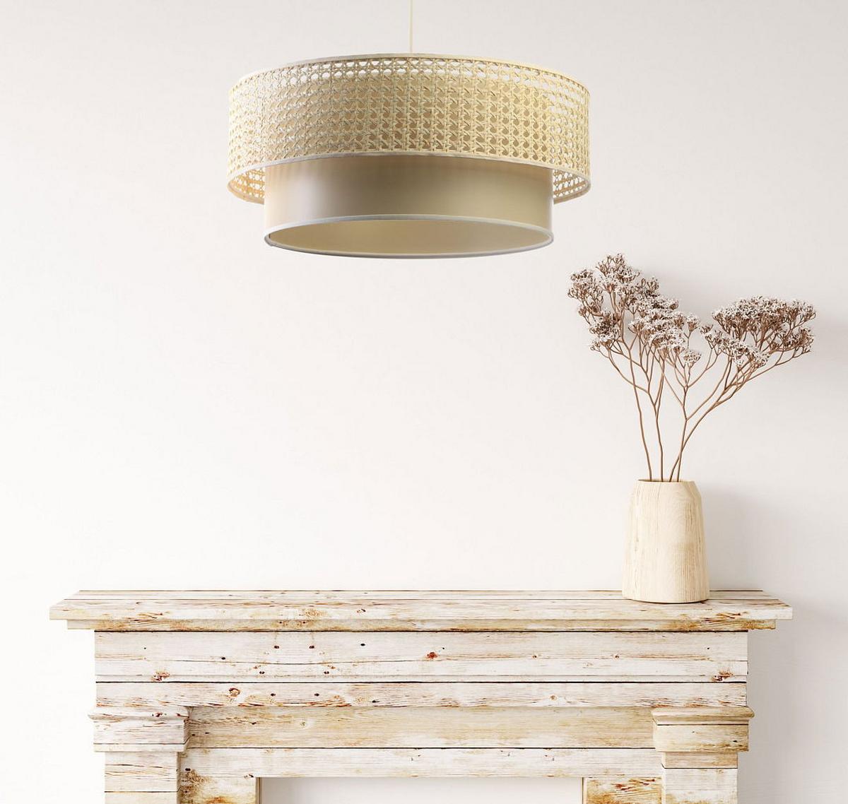 HÄNGELEUCHTE Beige 50/20 cm - Beige, Kunststoff (50/1/20cm) - ONZENO