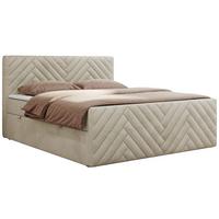 BOXBETT PARIS DUO 120/200 - Beige Velvet - H3 - Beige, Holz/Textil (120/200cm) - MKS