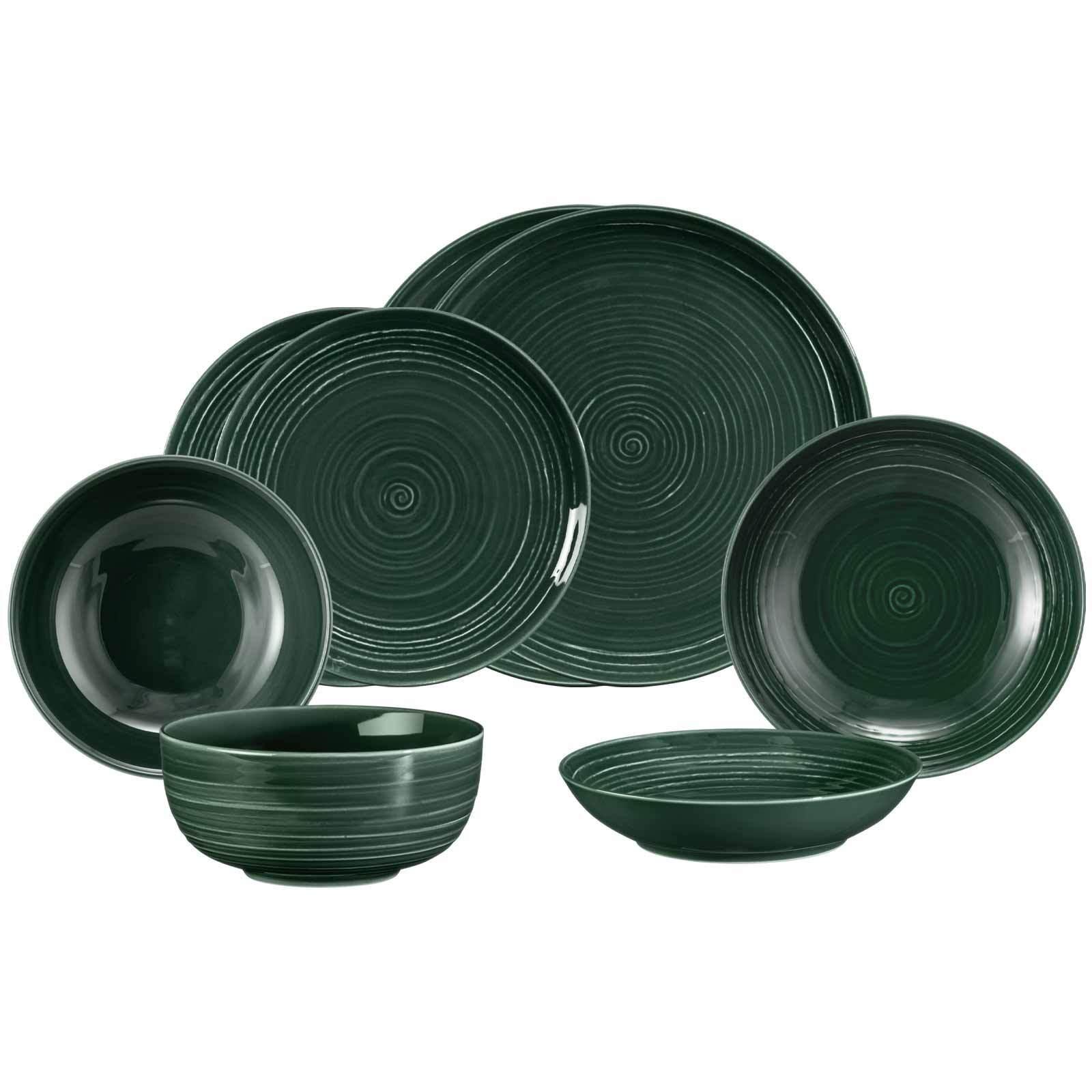 EINSTEIGER-SET Terra Moosgrün 8-tlg. - Grün, Keramik (2/2/2cm) - Seltmann Weiden