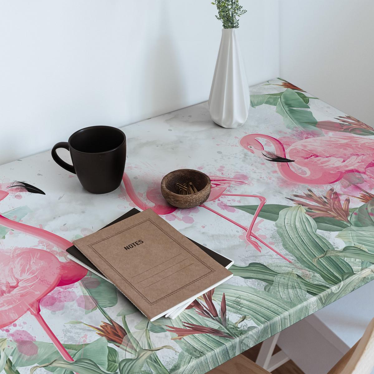 MÖBLAUFKLEBER 100x50 cm rosa - Grau, Kunststoff (50/0.1/100cm) - Wallfluent