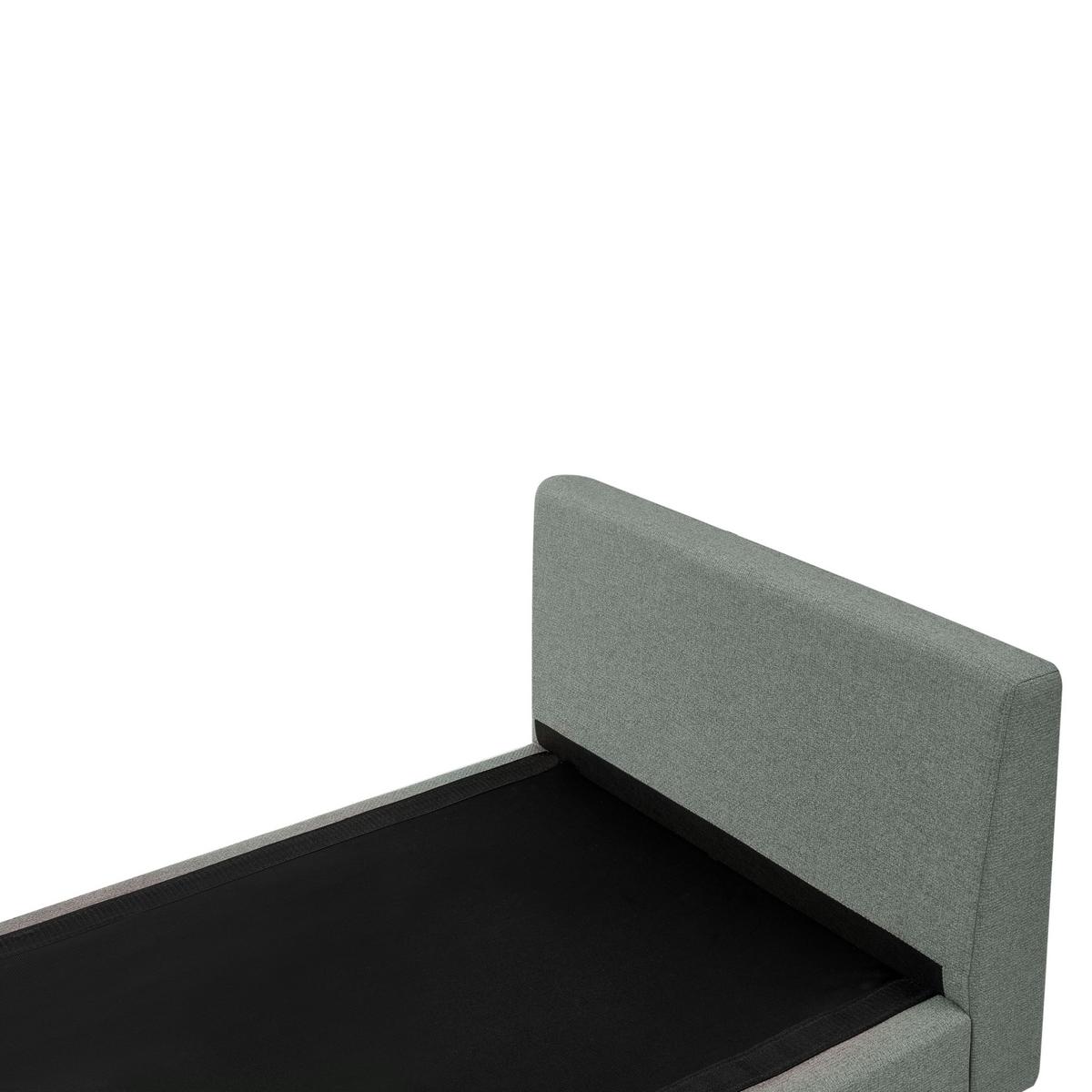 CHAISELONGUE Stoff Grün Archiane - Schwarz/Grün, Textil (170/60/85cm) - Beliani