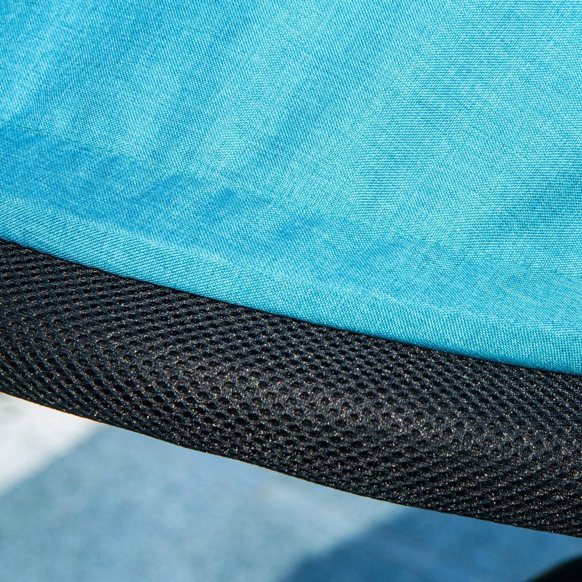 6-IN-1 Dreirad mit Schubstange, Kinderdreirad mit abnehmbarem Sonnendach Blau - Blau, Metall (95/50/106cm) - HOMCOM