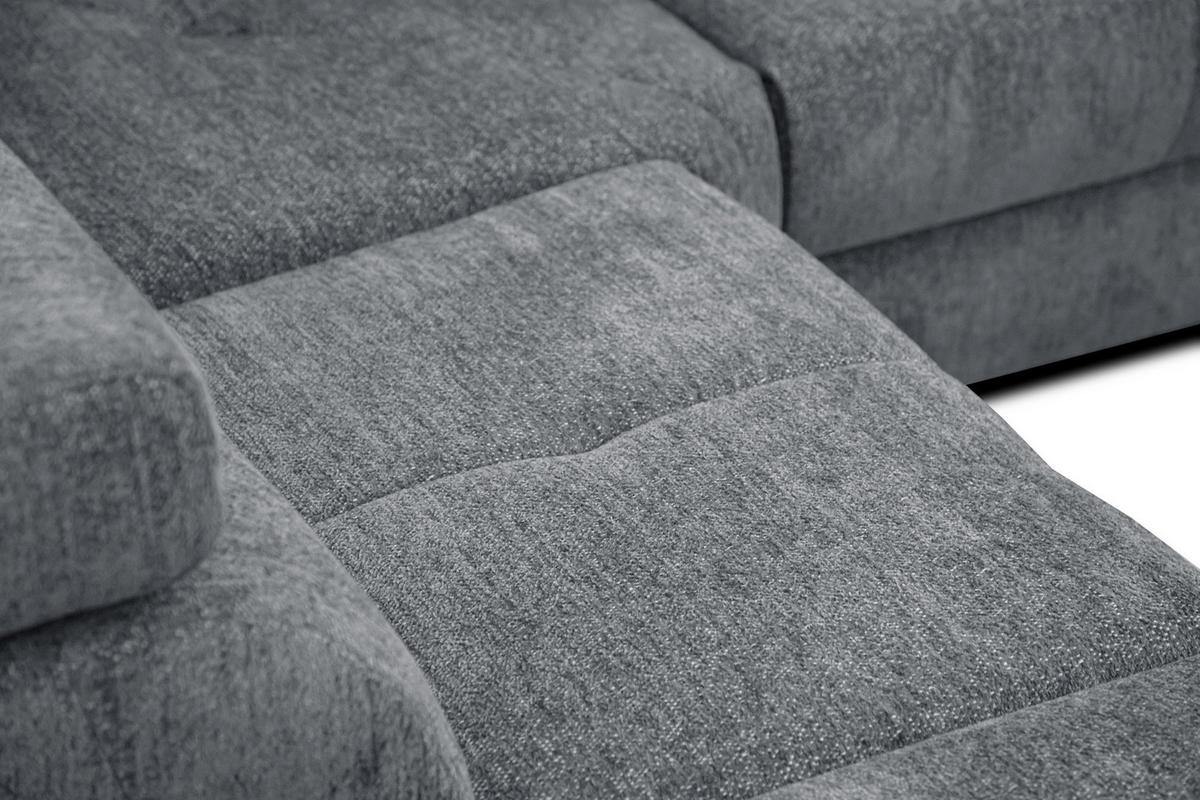 ECKSOFA CALVERA 5-Sitzer mit 1 Relaxfunktion, grau - Grau, Holzwerkstoff/Textil (239/298cm) - Wozimo