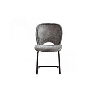 ESSZIMMERSTUHL JONA Anthrazit Webstoff (1er-Set) - Anthrazit, Kunststoff/Textil (49/92/59cm) - KAWOLA