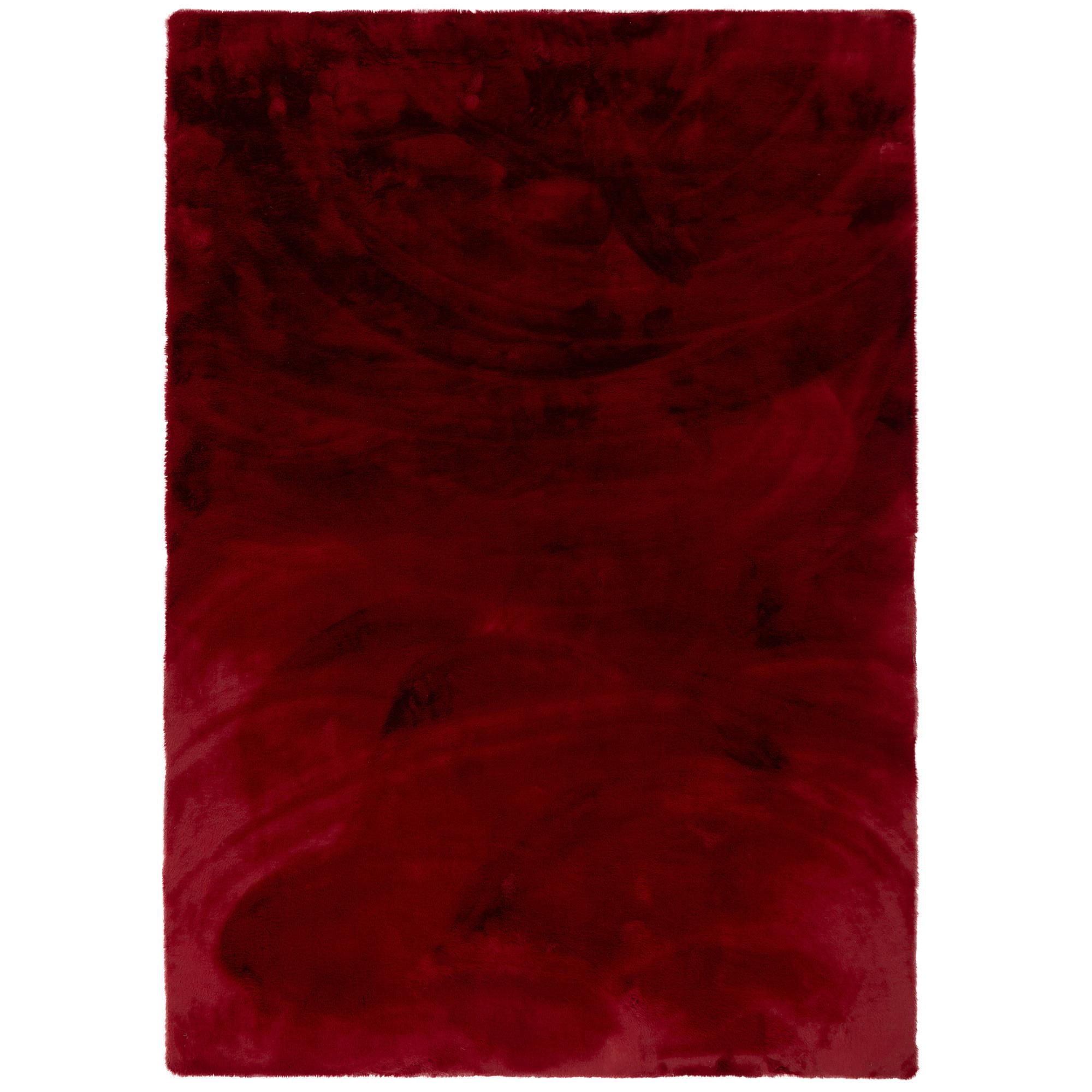 FELLTEPPICH LUXUS SUPER SOFT PLUSH - Rot, Textil (120/170cm) - Pergamon