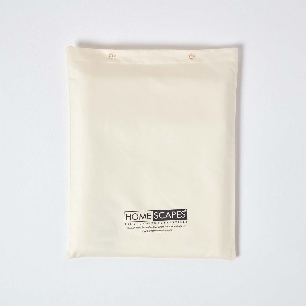 BETTWÄSCHE Premium, Ägyptische Baumwolle, Fadendichte 1000 - Creme, Textil (230/220cm) - Homescapes