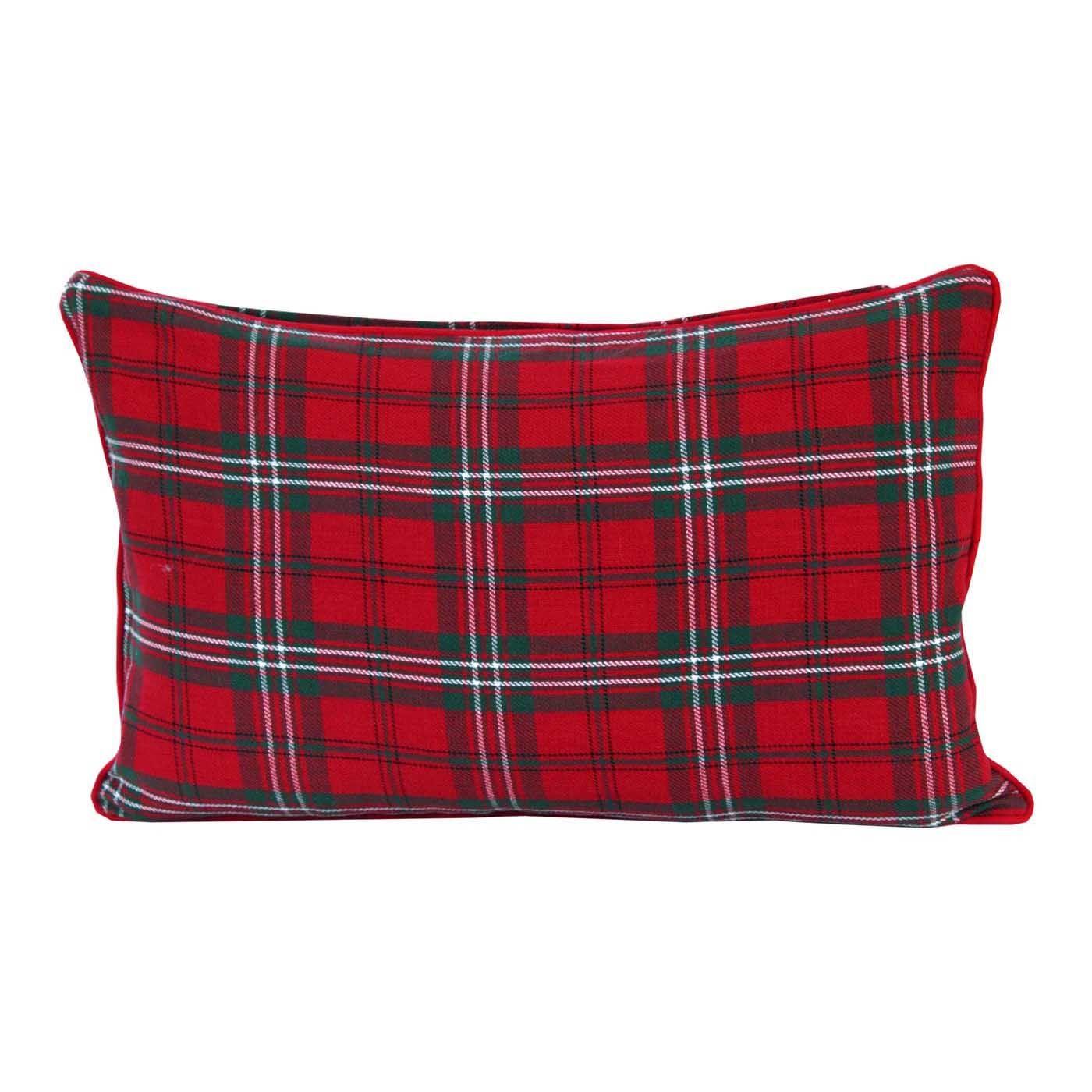 KISSENHÜLLE Edward Schottenkaro 30/50 cm - Rot, Textil (30/50cm) - Homescapes