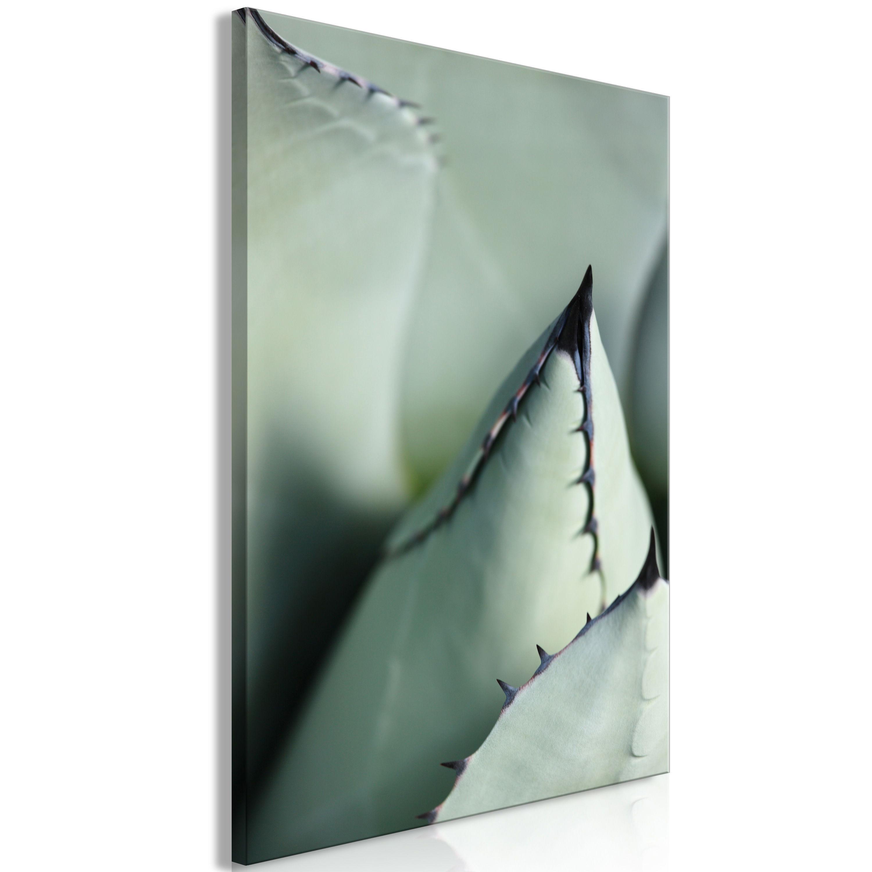KUNSTDRUCK Grün 40/60 cm - Grau/Grün, Textil (40/60cm) - KUNSTLOFT