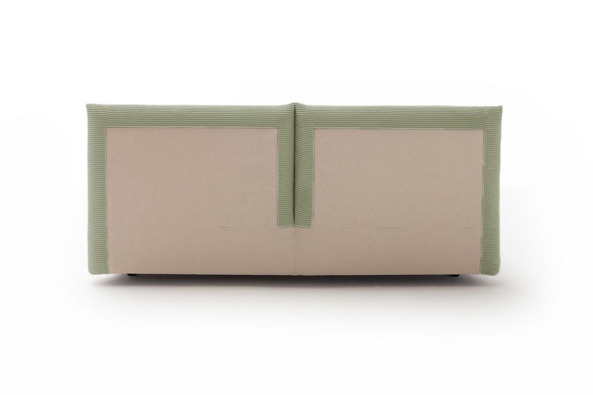 POLSTERBETT HENRY Grün Cord - Olivgrün/Grün, Textil (200/200cm) - KAWOLA
