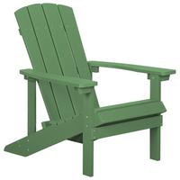 GARTENSTUHL Kunstholz grün Adirondack - Grün, Kunststoff (75/88/88cm) - Beliani