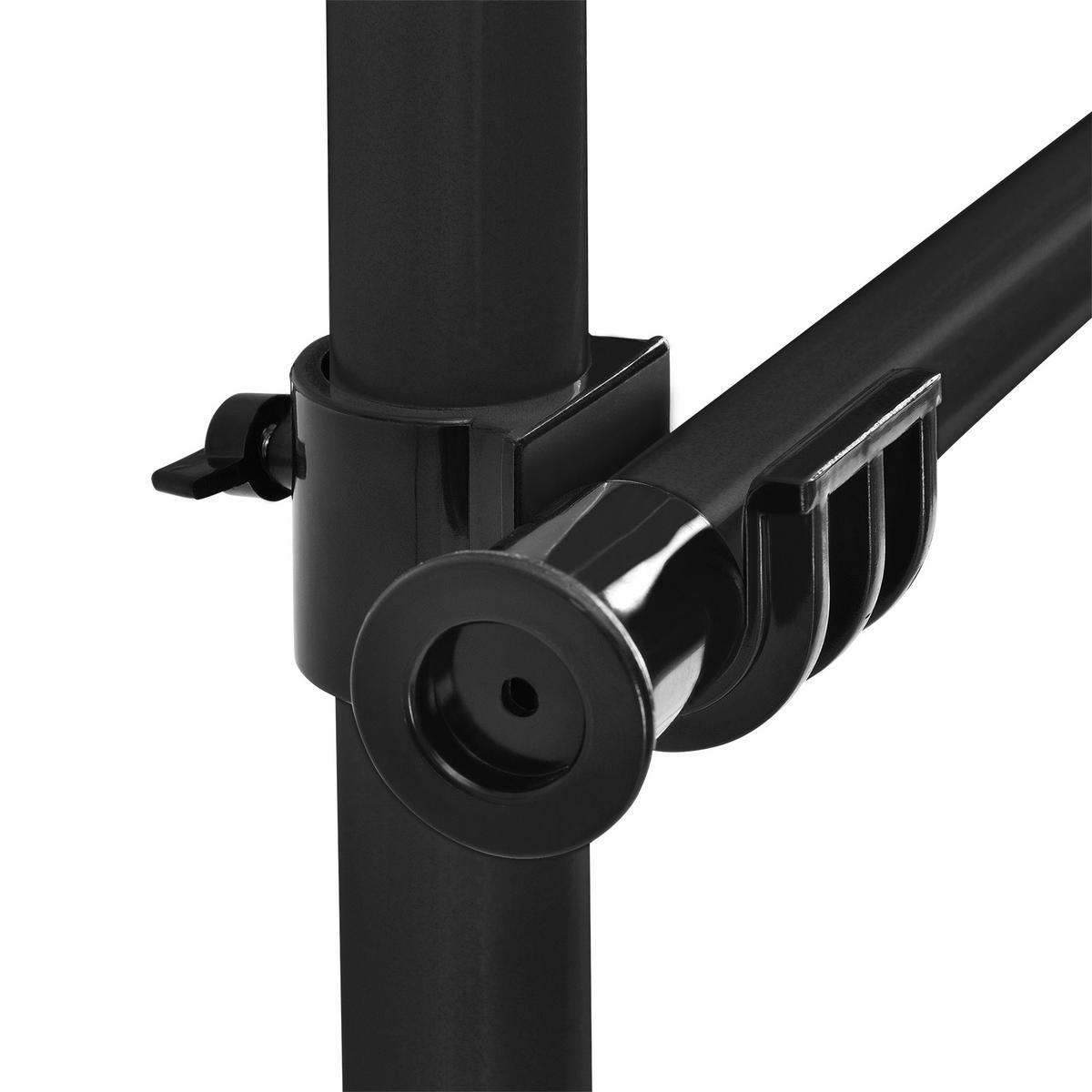 TELESKOPGARDEROBE Kemi - Schwarz, Metall (230/278/5cm) - [en.casa]