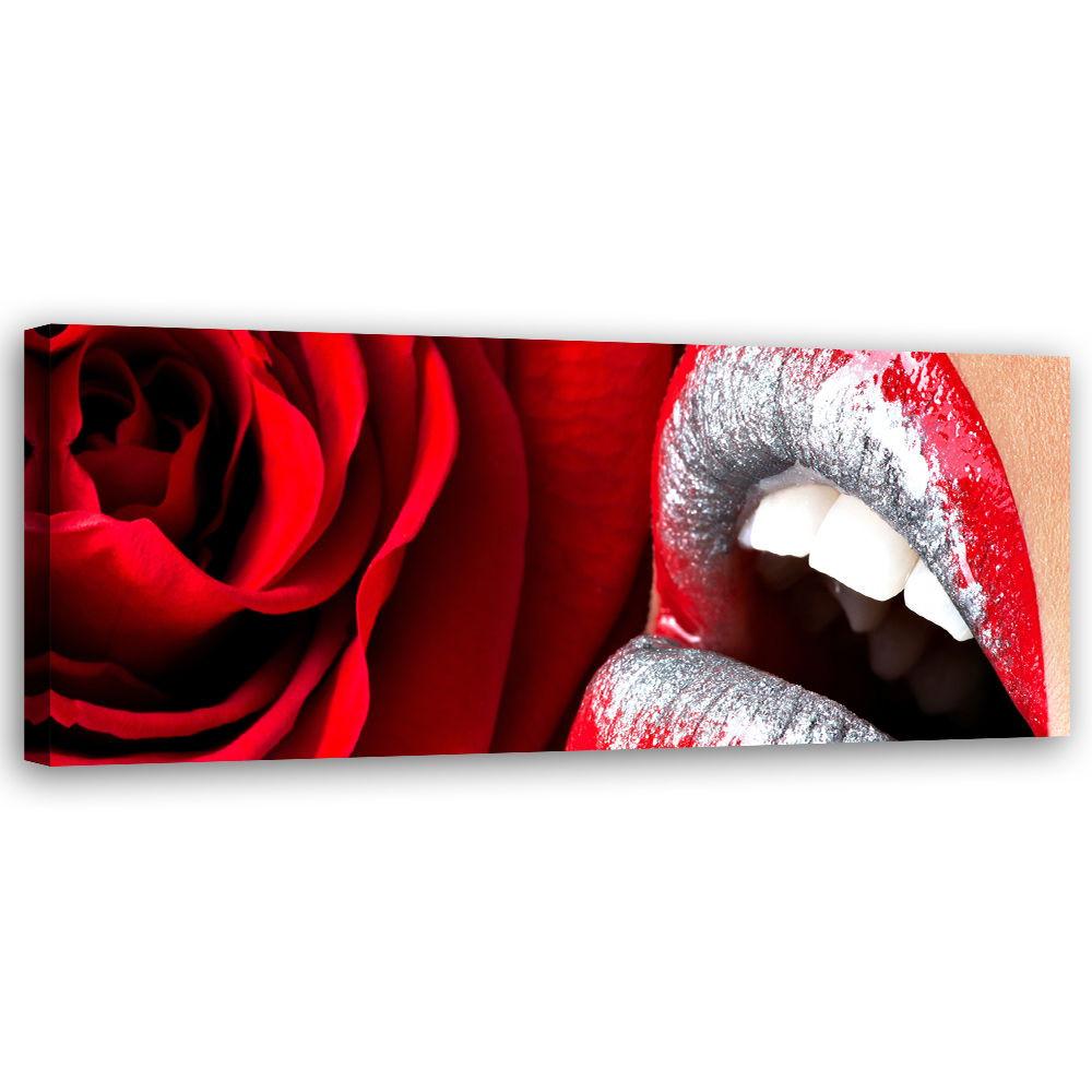 KUNSTDRUCK Rot 120/40 cm - Rot, Textil (120/40cm) - KUNSTLOFT