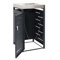 MÜLLTONNENVERKLEIDUNG H40B rechteckig Anthrazit - Anthrazit, Metall (60/110/62cm) - MCW