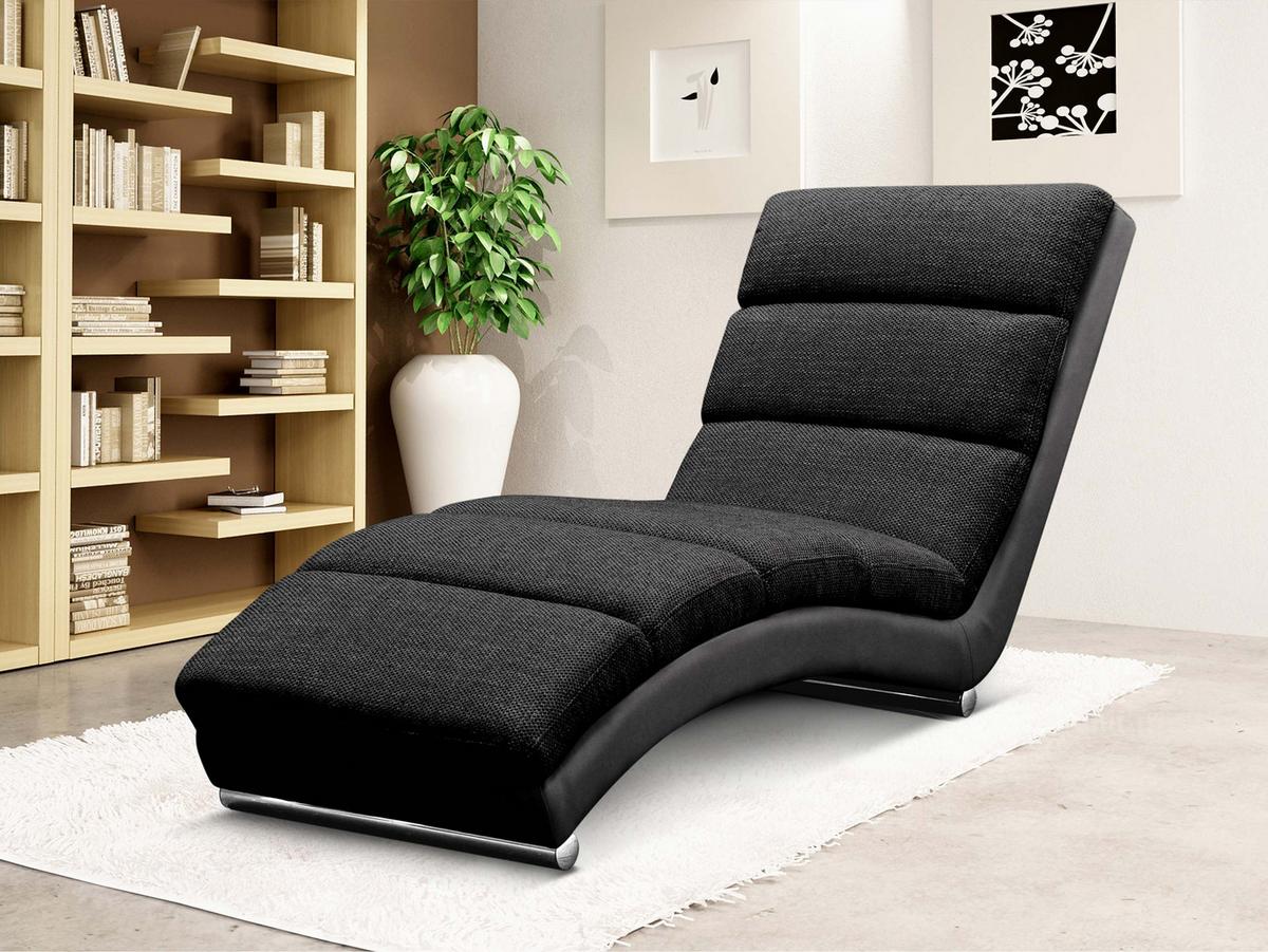 SESSEL Holiday - Chromfarben/Schwarz, Holz (62/84/180cm) - MIRJAN24
