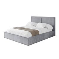 POLSTERBETT mit Bettkasten und Lattenrost, Boxbett ohne Matratze - EMMI 180x200 Hellgrau - Hellgrau, Holzwerkstoff/Textil (180/200cm) - ALTDECOR