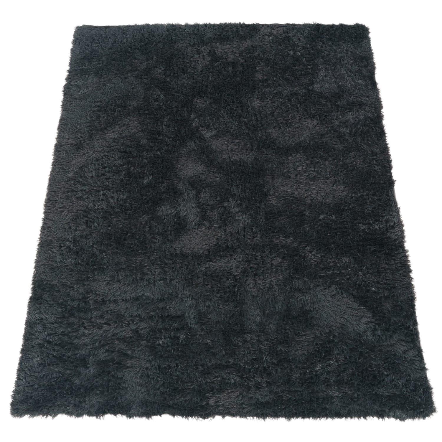 HOCHFLORTEPPICH, einfarbig, aus Polyester, Anthrazit, 140 x 200 cm - Anthrazit, Textil (200/140cm) - KADIMA DESIGN