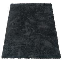 HOCHFLORTEPPICH, einfarbig, aus Polyester, Anthrazit, 140 x 200 cm - Anthrazit, Textil (200/140cm) - KADIMA DESIGN