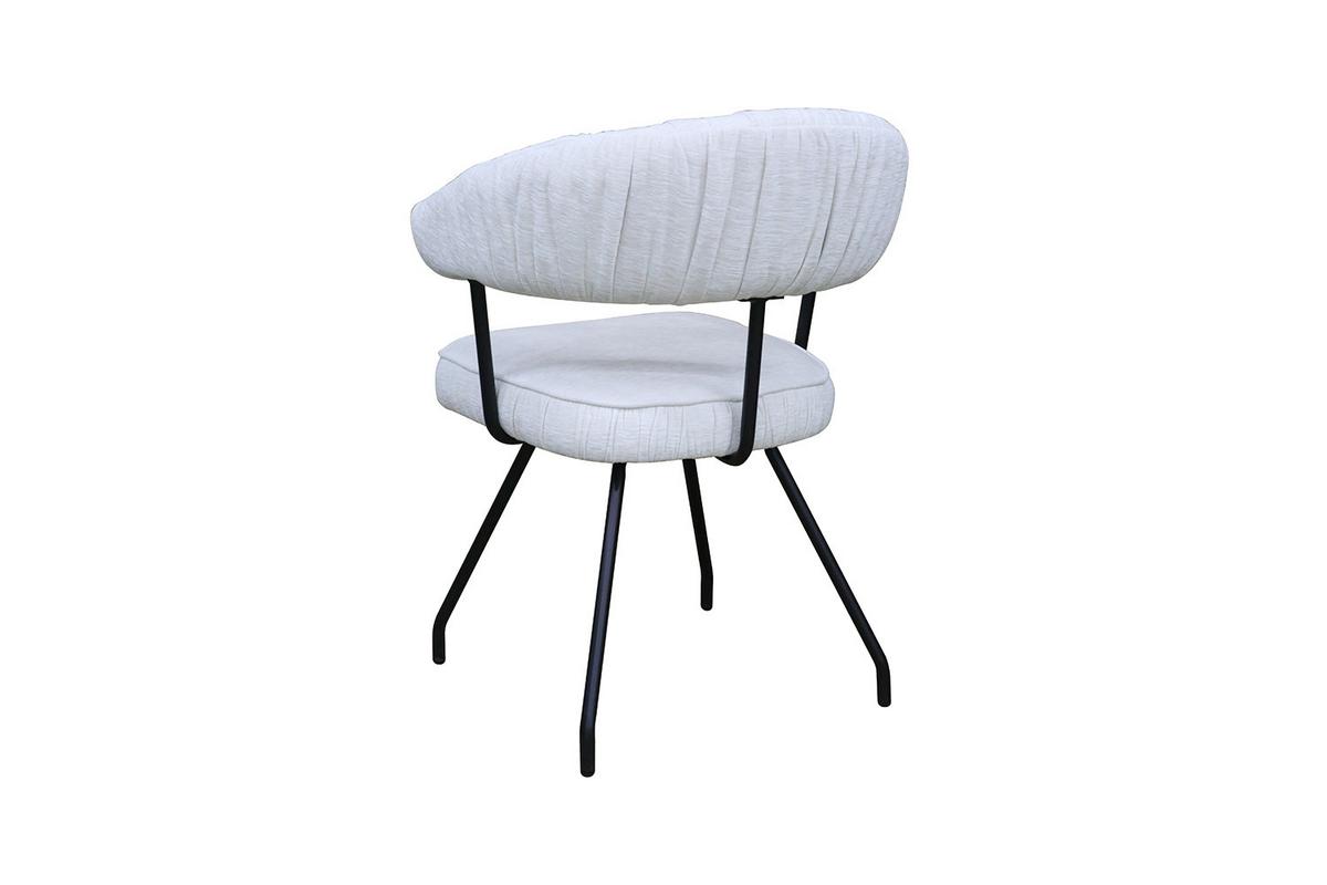 ESSZIMMERSTUHL RUNA Cremeweiß Webstoff (1er-Set) - Creme, Kunststoff/Textil (60/82/59cm) - KAWOLA
