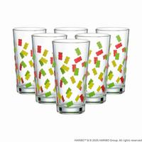 TRINKGLÄSER Haribo Allover bunt 380 ml 6er Set - Multicolor, Glas (0.38L) - Ritzenhoff Breker