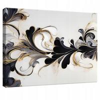 LEINWANDBILD Abstrakt Blumen Modern Wohnzimmer 100x70 - Multicolor, Holzwerkstoff (100/70cm) - Wallarena