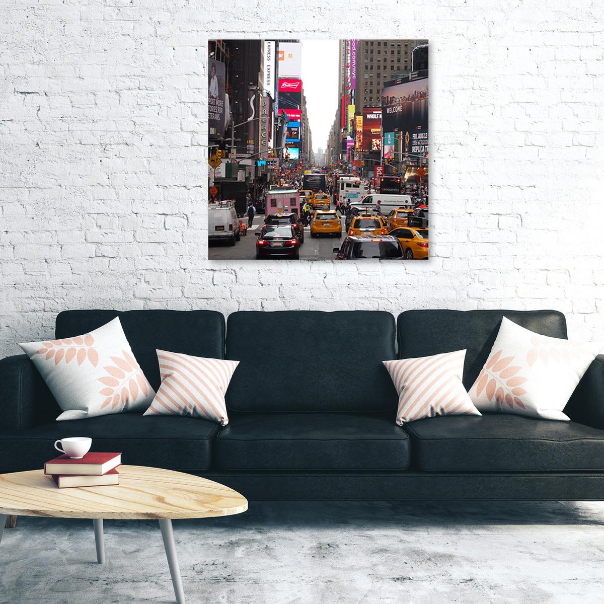 WANDBILD städte und architektur farbe - Multicolor, Textil (40/40cm) - Feeby