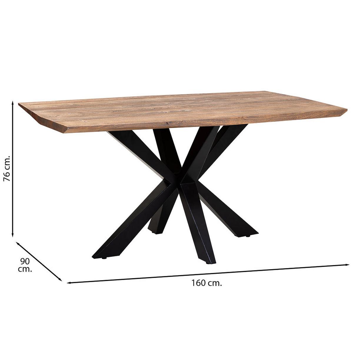 ESSTISCH 160x90x76cm - Braun, Holz (90/160/76cm) - Wanderlust