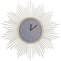 WANDUHR Metall gold/grau Solura - Goldfarben, Metall (45/45/3cm) - Beliani