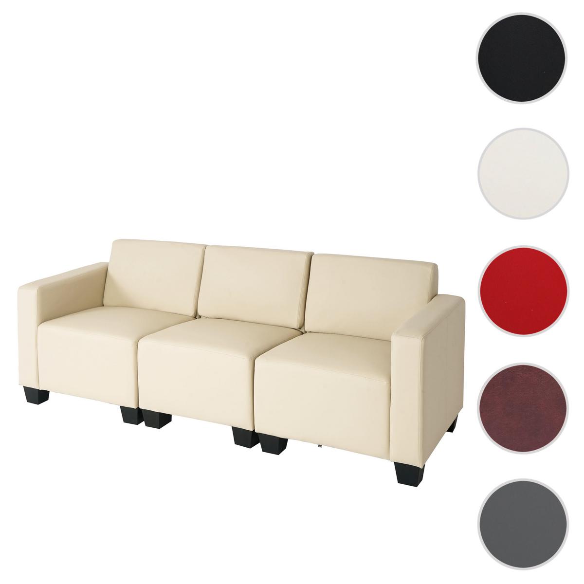 3-SITZER SOFA Beige - Beige/Creme, Textil (193/76/72cm) - MCW