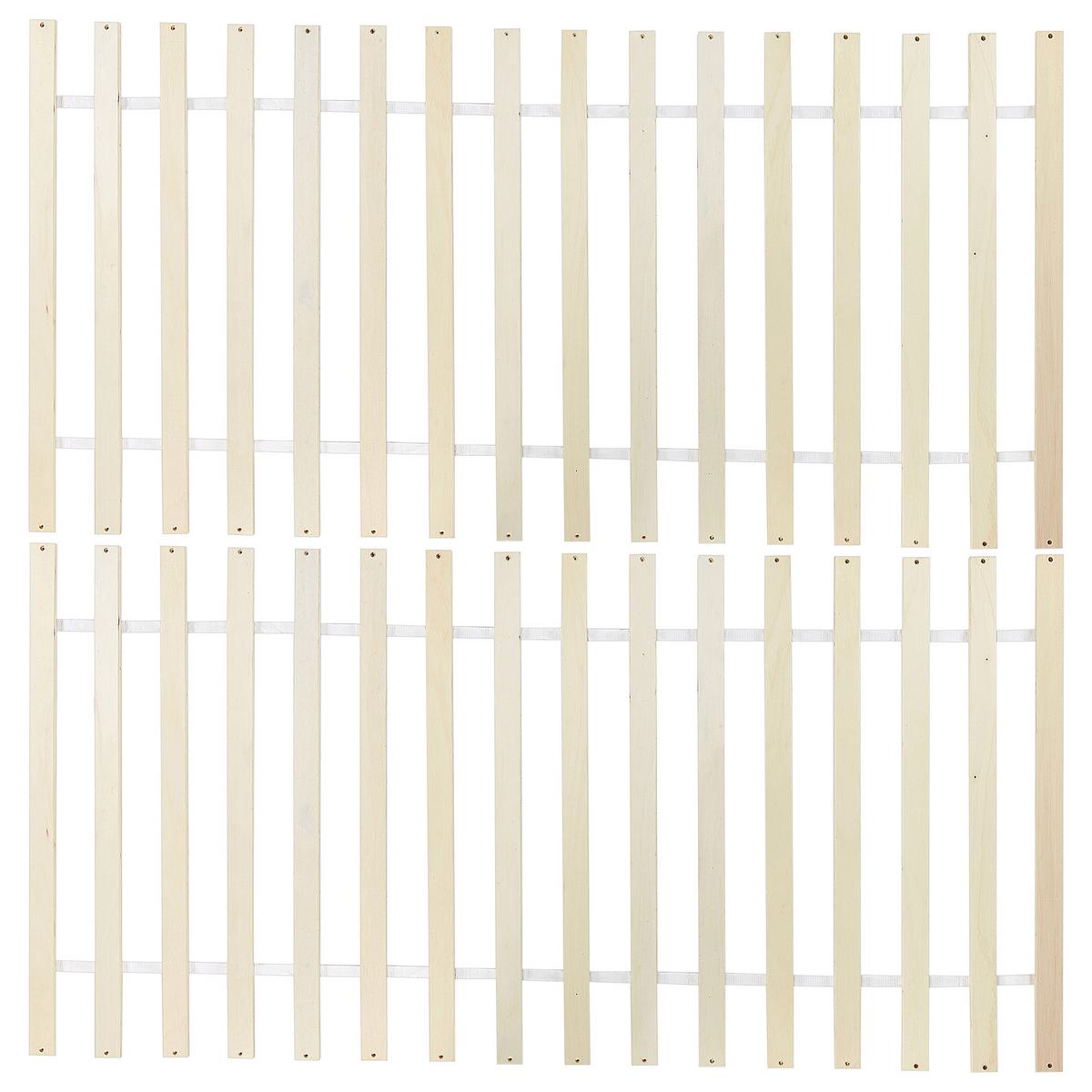 BETT mit Lattenrost 160/200 Kiefernholz Weiß Sabran - Weiß, Holz (160/200cm) - Beliani