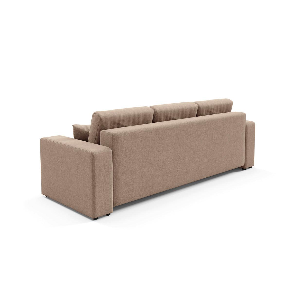 SOFA Giulia 3 Sitzplätze Beige - Beige, Holz (244/82/102cm) - Petits-meubles