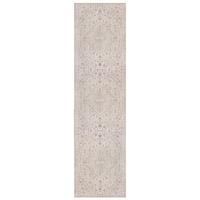 TEPPICH Waschbar HURST, orientalisch mit Medaillon, Beige, 60 x 230 cm - Beige, Textil (230/60cm) - KADIMA DESIGN